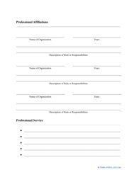 &quot;Curriculum Vitae (Cv) Template&quot;, Page 7
