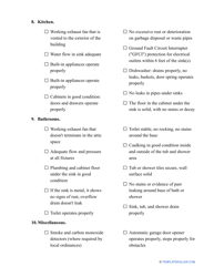 Home Inspection Checklist Template for Buyers, Page 4