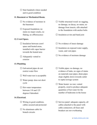 Home Inspection Checklist Template for Buyers, Page 5