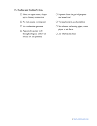 Home Inspection Checklist Template for Buyers, Page 6