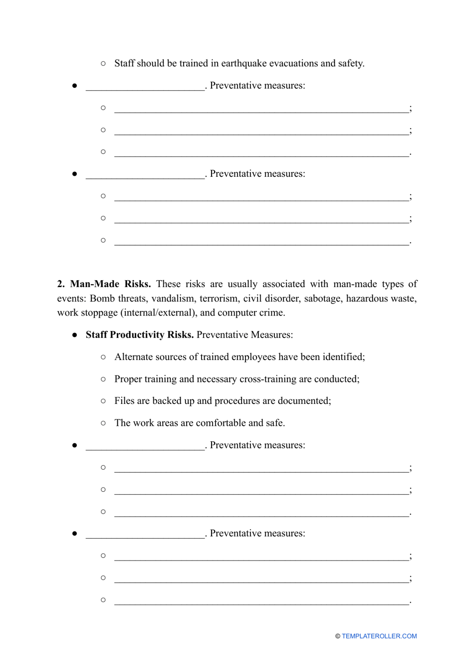 It Risk Assessment Template, Page 3