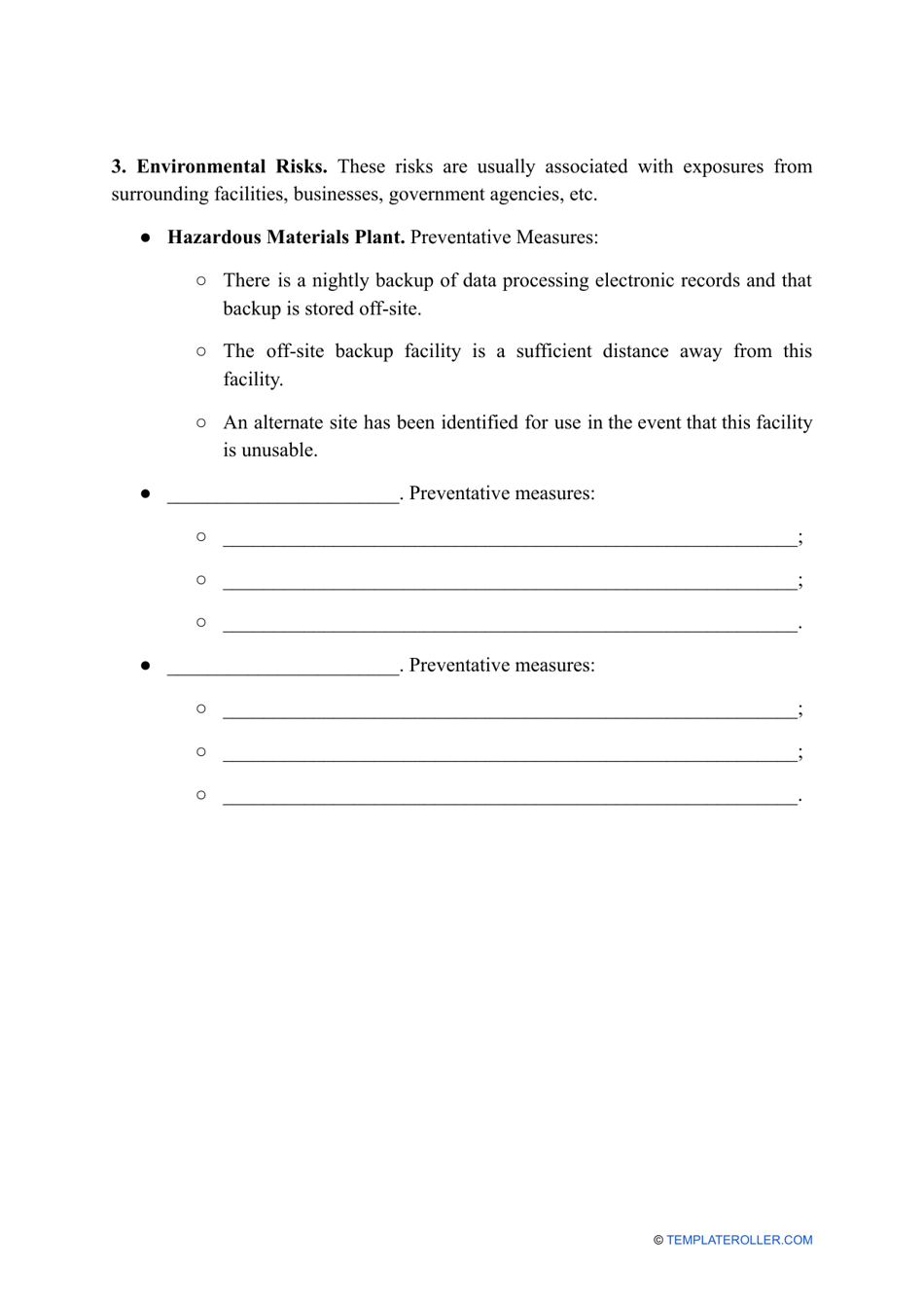 It Risk Assessment Template, Page 4