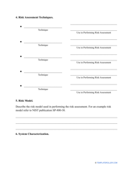 Business Risk Assessment Template, Page 2