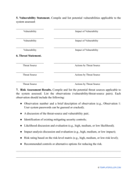 Business Risk Assessment Template, Page 5