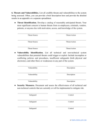 HIPAA Risk Assessment Template, Page 9