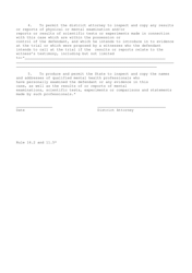 Sample Form 24 Request of State for Production by Defendant - Alabama, Page 2