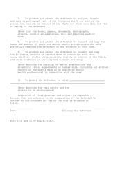 Sample Form 25 Request of Defendant for Production by State - Alabama, Page 2