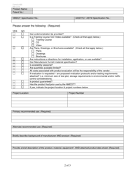 Form A-495 Application for Product Evaluation - New Mexico, Page 2