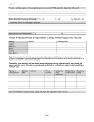 Form A-495 Application for Product Evaluation - New Mexico, Page 3