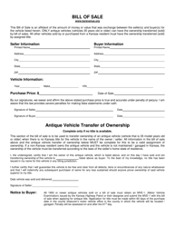 Form TR-12 Affidavit to a Fact/Bill of Sale - Kansas, Page 2