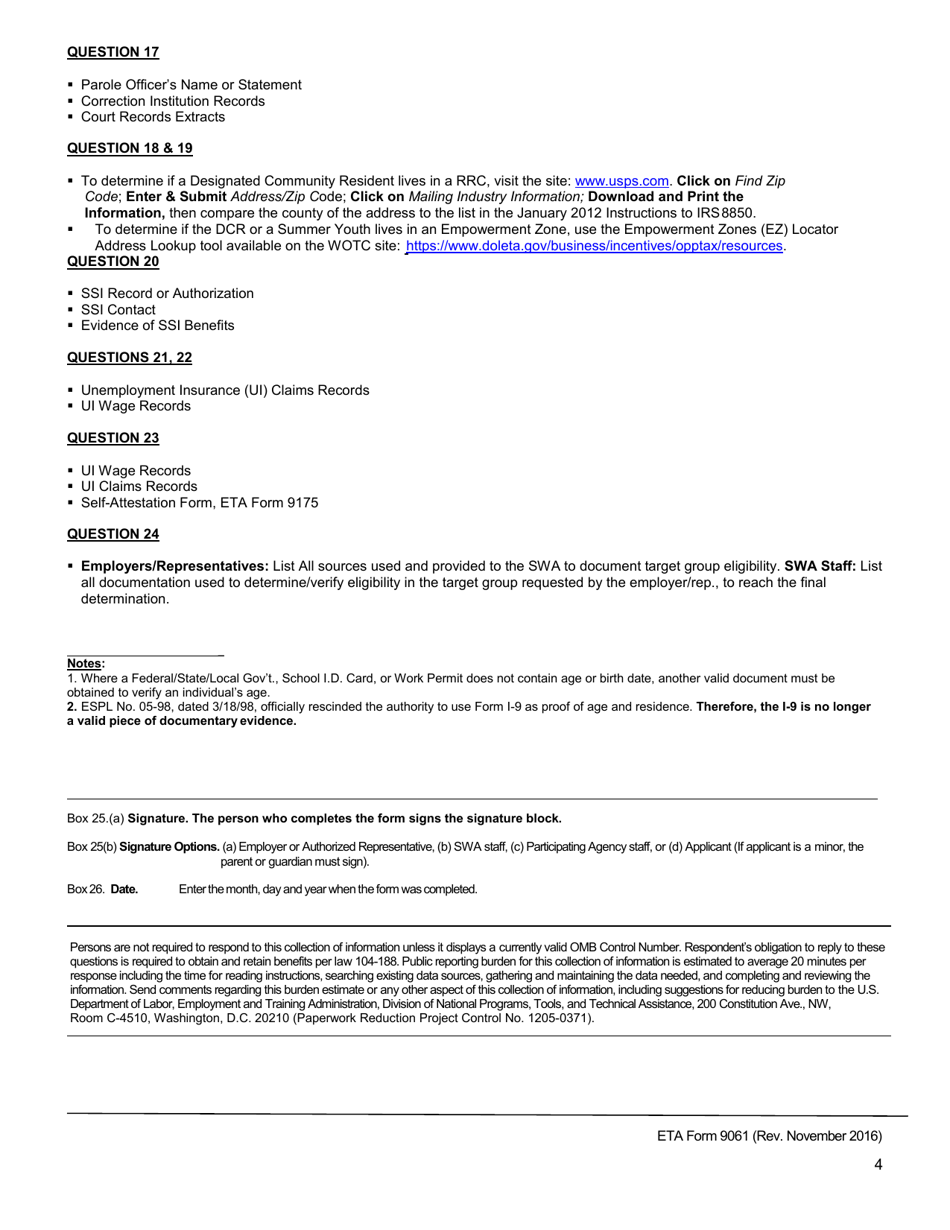 ETA Form 9061 Fill Out Sign Online And Download Fillable PDF   Page 4 Thumb 950 