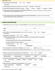 Sudden Unexpected Infant Death Investigation Reporting Form, Page 5