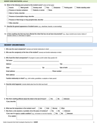 Sudden Unexpected Infant Death Investigation Reporting Form, Page 6