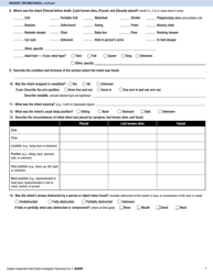 Sudden Unexpected Infant Death Investigation Reporting Form, Page 7