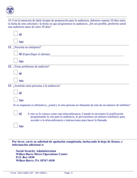 Formulario SSA-1021-SP Apelacion De La Determinacon Por El Beneficio Adicional De Ayuda Para Los Costos Por Medicamento De Medicare (Spanish), Page 2