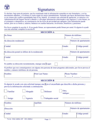 Formulario SSA-1021-SP Apelacion De La Determinacon Por El Beneficio Adicional De Ayuda Para Los Costos Por Medicamento De Medicare (Spanish), Page 3