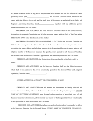 Order and Judgement Appointing Successor Guardian and Directing Final Report and Account - New York, Page 4