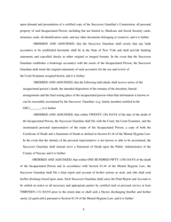 Order and Judgement Appointing Successor Guardian and Directing Final Report and Account - New York, Page 5