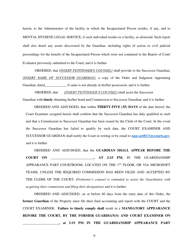 Order and Judgement Appointing Successor Guardian and Directing Final Report and Account - New York, Page 7