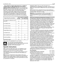 IRS Form 8945 Ptin Supplemental Application for U.S. Citizens Without a Social Security Number Due to Conscientious Religious Objection, Page 3