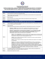 Instructions for CACFP Meal Benefit Income Eligibility Form for Adult Participants - Arizona (English/Spanish), Page 2