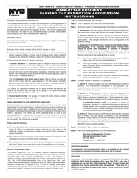 Form PTEA1099 Application for Manhattan Resident Parking Tax Exemption - New York City, Page 2