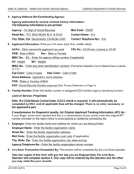 Form LIC9163 Request for Live Scan Service - Community Care Licensing - California, Page 3