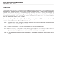 Form SFN25830 Coal Conversion Facility Privilege Tax - North Dakota, Page 2