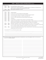 Form EOIR-42A Application for Cancellation of Removal for Certain Permanent Residents, Page 11