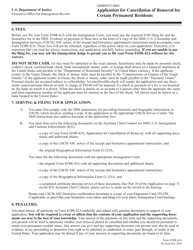 Form EOIR-42A Application for Cancellation of Removal for Certain Permanent Residents, Page 4