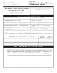 Form EOIR-42A Application for Cancellation of Removal for Certain Permanent Residents, Page 6