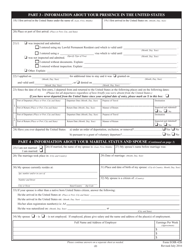 Form EOIR-42B Application for Cancellation of Removal and Adjustment of Status for Certain Nonpermanent Residents, Page 7