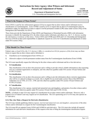 Document preview: Instructions for USCIS Form I-854A, I-854B