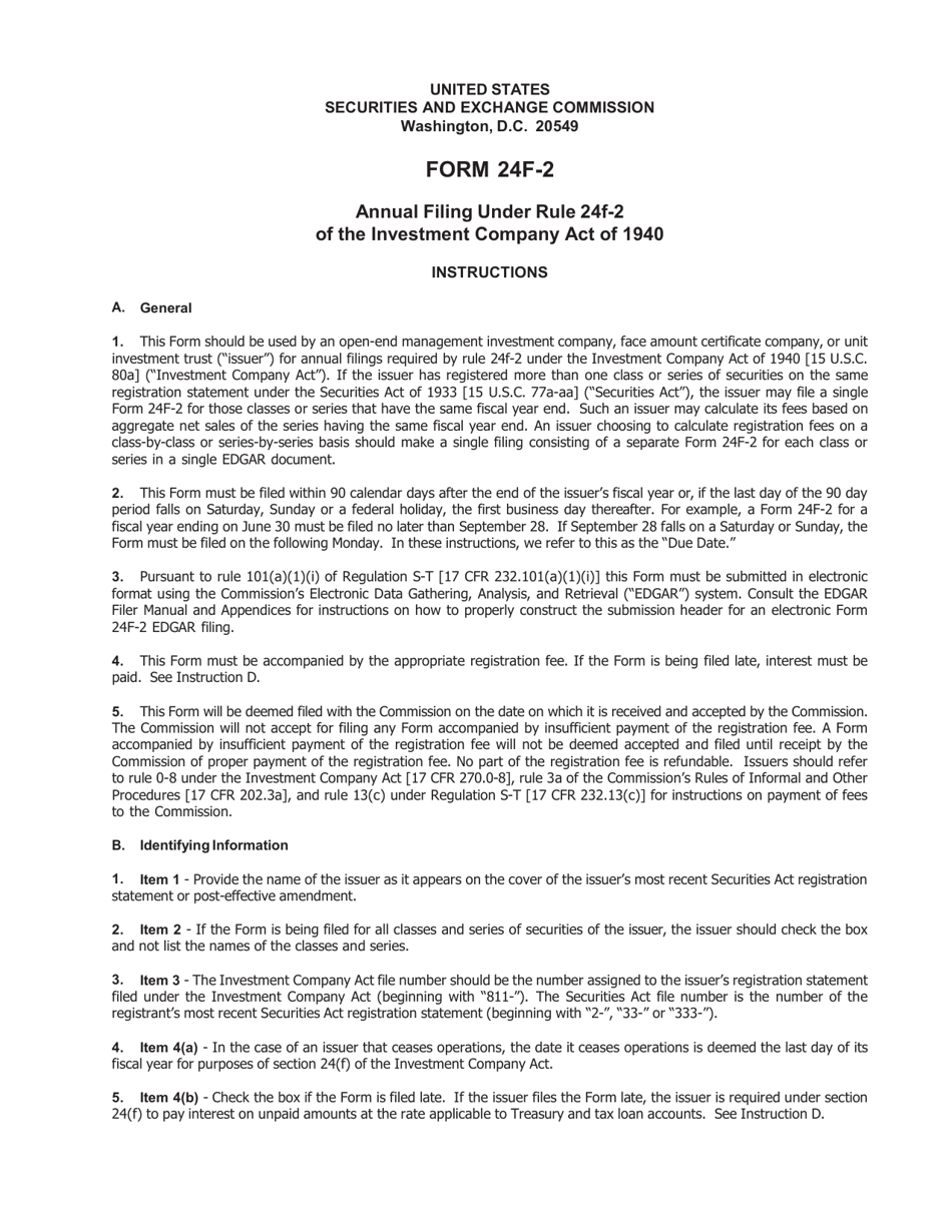 SEC Form 2393 (24F-2) Annual Notice of Securities Sold Pursuant to Rule 24f-2, Page 4