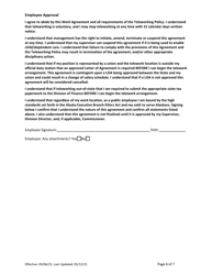 Telework Request and Agreement Form - Alaska, Page 6