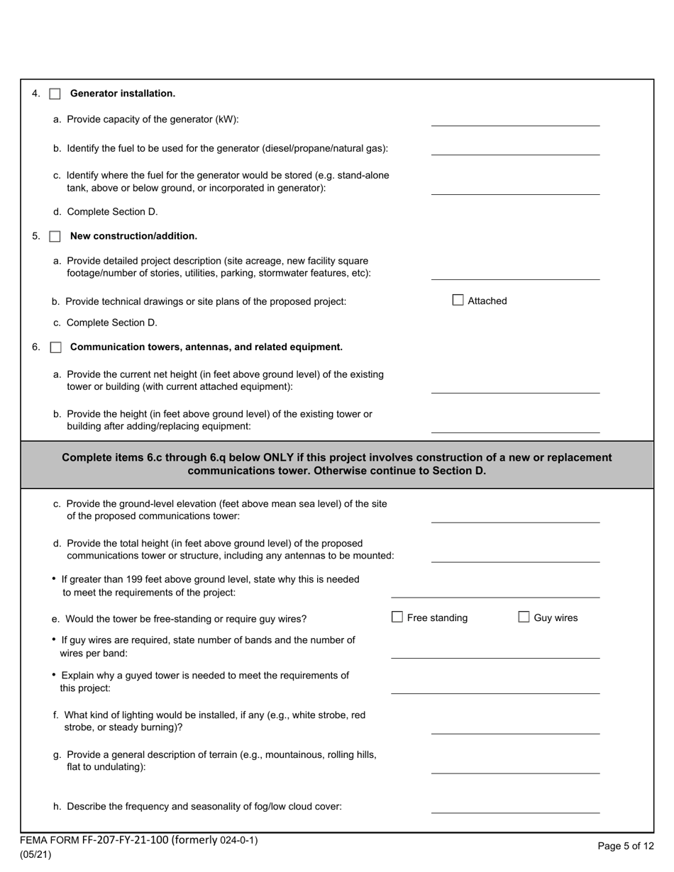 FEMA Form FF-207-FY-21-100 - Fill Out, Sign Online and Download ...