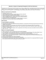 FEMA Form FF-207-FY-21-100 Environmental and Historic Preservation Screening Form, Page 9