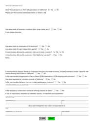 Form CDTFA-549-L Claimed Incorrect Distribution of Local Tax - Long Form - California, Page 2