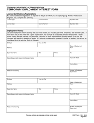 CDOT Form 1136 Temporary Employment Interest Form - Colorado, Page 2