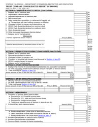 Form DFPI-524 Trust Company Consolidated Report of Income - California, Page 2