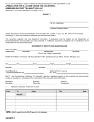 Form DFPI-CDDTL2020 Application for a License Under the California Deferred Deposit Transaction Law - Long Form - California, Page 12