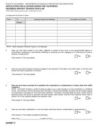 Form DFPI-CDDTL2020 Application for a License Under the California Deferred Deposit Transaction Law - Long Form - California, Page 13