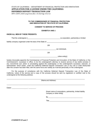 Form DFPI-CDDTL2020 Application for a License Under the California Deferred Deposit Transaction Law - Long Form - California, Page 18