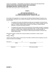 Form DFPI-CDDTL2020 Application for a License Under the California Deferred Deposit Transaction Law - Long Form - California, Page 21
