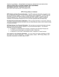 Form DFPI-CDDTL2020 Application for a License Under the California Deferred Deposit Transaction Law - Long Form - California, Page 22