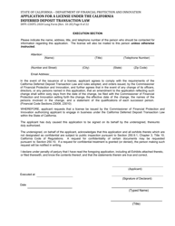 Form DFPI-CDDTL2020 Application for a License Under the California Deferred Deposit Transaction Law - Long Form - California, Page 8