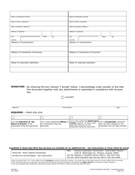 Form C026 Statement of Bankruptcy or Receivership - Arizona, Page 4