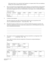 Form FDACS-06402 Civil Rights Pre-award Questionnaire - Florida, Page 3