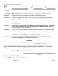 Pawnshop Original License Application - Alabama, Page 3