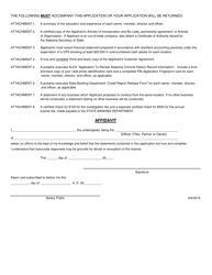 Deferred Presentment Original License Application - Alabama, Page 3